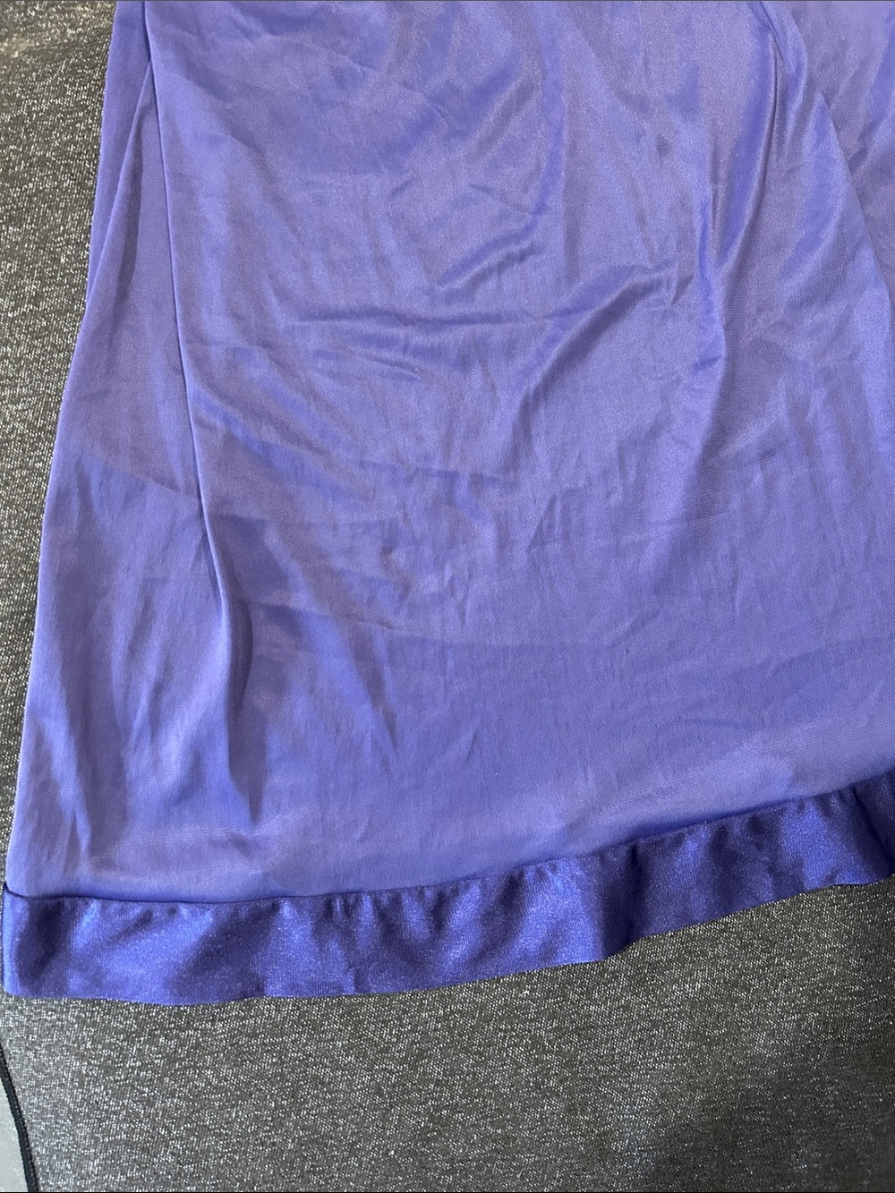 Vanity Fair Vintage Purple Sleeveless Slip Dress sz M - Picture 3 of 4